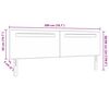 vidaXL T&ecirc;te de lit LED Blanc 200 cm Cuir synth&eacute;tique