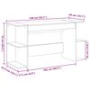 vidaXL Bureau blanc 140x50x75 cm bois d'ing&eacute;nierie