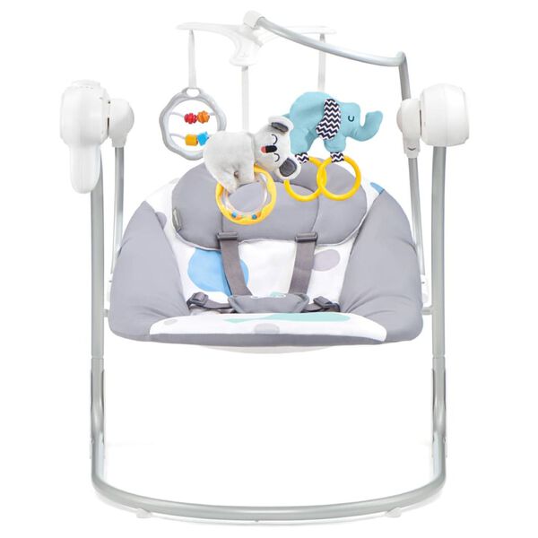 Kinderkraft Balancelle b&eacute;b&eacute; MINKY Menthe et gris