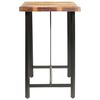 vidaXL Ensemble de bar 9 pcs Bois de récupération et cuir véritable