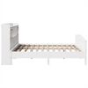 vidaXL Lit biblioth&egrave;que sans matelas blanc 180x200 cm bois pin massif