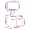 vidaXL Ensemble de mobilier de salle de bain Bois d'ing&eacute;nierie