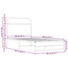 vidaXL Cadre de lit sans matelas 100x200 cm ch&ecirc;ne marron