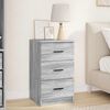 vidaXL Cabinet de chevet Sonoma gris 38 x 38 x 66 cm Bois d'ing&eacute;nierie