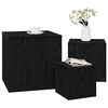 vidaXL Table Gigogne 3 pcs Ch&ecirc;ne noir Bois d'ing&eacute;nierie