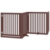 vidaXL Barri&egrave;re pour chien porte pliable 10 panneaux bois de peuplier