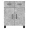 vidaXL Buffet gris b&eacute;ton 69,5x34x90 cm bois d'ing&eacute;nierie