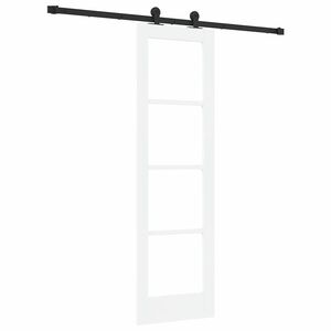 vidaXL Porte coulissante ORKDAL Blanc et Noir 61 x 198,5 cm