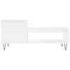 vidaXL Table basse Blanc 100x50x45 cm Bois d'ing&eacute;nierie