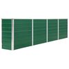 vidaXL Jardini&egrave;re 320x40x77 cm Acier galvanis&eacute; Vert