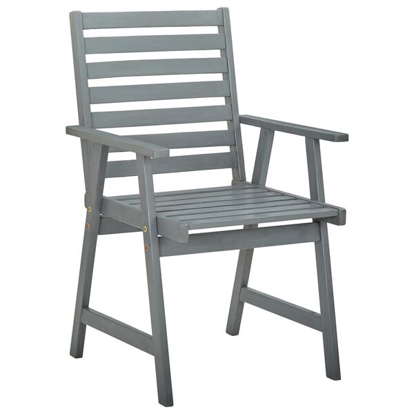 vidaXL Chaises &agrave; manger d'ext&eacute;rieur lot de 6 Gris Bois d'acacia