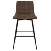 vidaXL Tabourets de bar lot de 2 marron fonc&eacute; similicuir