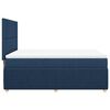 vidaXL Sommier &agrave; lattes de lit avec matelas Bleu 140x190 cm Tissu
