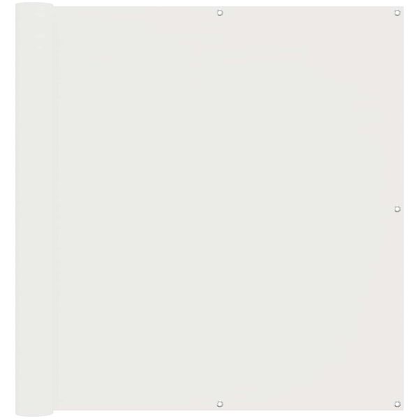 vidaXL &Eacute;cran de balcon Blanc 110 x 1000 cm Tissu Oxford