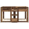 vidaXL Lit Superpos&eacute; pour Enfants Bois ancien 100 x 200 cm