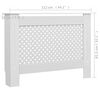 vidaXL Cache-radiateurs 2 pcs Blanc 112x19x81,5 cm MDF
