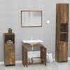 vidaXL Meubles de salle de bain Ch&ecirc;ne fum&eacute; Bois d'ing&eacute;nierie