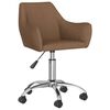 vidaXL Chaises pivotantes &agrave; manger lot de 6 marron tissu