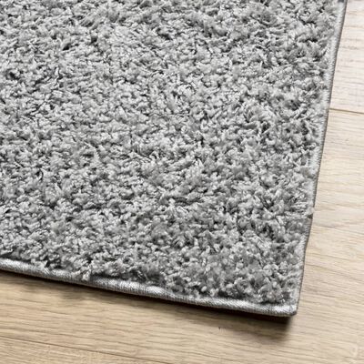 vidaXL Tapis shaggy PAMPLONA poils longs moderne gris 240x240 cm