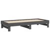 vidaXL Lit coulissant sans matelas gris 2x(80x200)cm