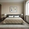 vidaXL Duvet complet toute l'ann&eacute;e Matelass&eacute; Gris clair 200 x 200 cm