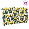 vidaXL&nbsp;Treillis de lierre artificiel extensible 5 pcs jaune 180x30 cm