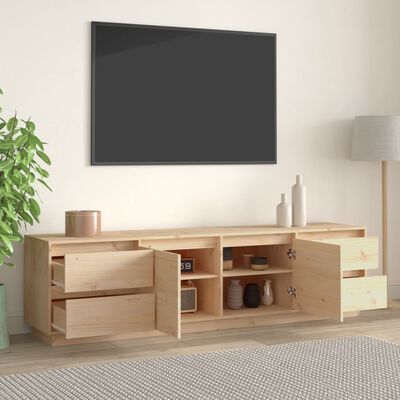 vidaXL Meuble TV 176x37x47,5 cm Bois de pin massif