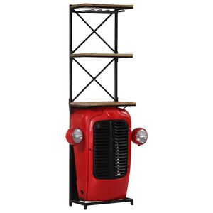 vidaXL Cave &agrave; vin Tracteur 49x31x172 cm Bois massif de manguier
