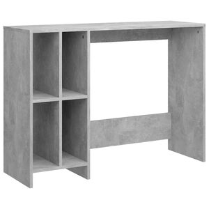vidaXL Bureau d'ordinateur portable gris b&eacute;ton bois d'ing&eacute;nierie