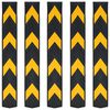 vidaXL Cornière de protection réfléchissante 5 pcs Caoutchouc 80 cm