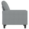 vidaXL Fauteuil Gris clair 60 cm Tissu