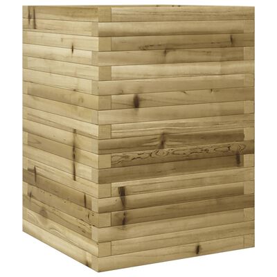 vidaXL Jardinière 50x50x68,5 cm bois de pin imprégné