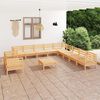 vidaXL Salon de jardin 12 pcs Bois de pin massif