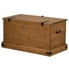 vidaXL Coffre de rangement HALDEN 91x48x47 cm bois massif pin
