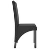 vidaXL Chaises &agrave; manger lot de 6 noir similicuir