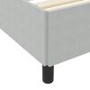 vidaXL Cadre de lit avec matelas Gris clair 200 x 200 cm tissu