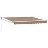 vidaXL Auvent manuel 4 x 2 m Taupe 100 % polyester