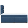 vidaXL Sommier &agrave; lattes de lit avec matelas Bleu 120x200 cm Tissu