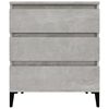vidaXL Buffet Gris b&eacute;ton 60x35x70 cm Bois d'ing&eacute;nierie