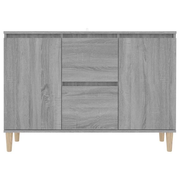 vidaXL Buffet Sonoma gris 101x35x70 cm Bois d'ingénierie