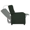 vidaXL Fauteuil inclinable Vert fonc&eacute; Tissu