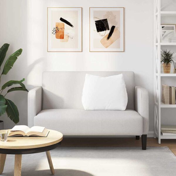 vidaXL Coussin de Dos Blanc 60 x 20 x 50 cm tissu