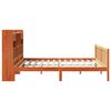 vidaXL Lit biblioth&egrave;que sans matelas cire marron 200x200 cm pin massif