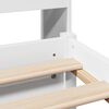 vidaXL Lit biblioth&egrave;que sans matelas blanc 150x200 cm bois pin massif