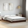 vidaXL Cadre de lit sans matelas ch&ecirc;ne marron 140x200 cm