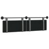 vidaXL T&ecirc;te de lit suspendue Gris fonc&eacute; 190 x 55 x 5 cm Velours