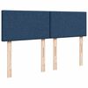 vidaXL Sommier &agrave; lattes de lit avec matelas Bleu 140x190 cm Tissu