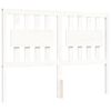 vidaXL Cadre de lit sans matelas blanc 140x190 cm bois massif
