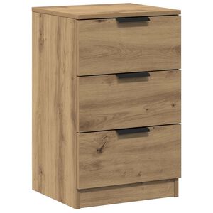 vidaXL Table de chevet ch&ecirc;ne artisanal 40x36x65 cm bois d'ing&eacute;nierie