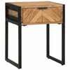 vidaXL Cabinet de chevet Marron 40 x 35 x 50 cm Bois d'acacia massif